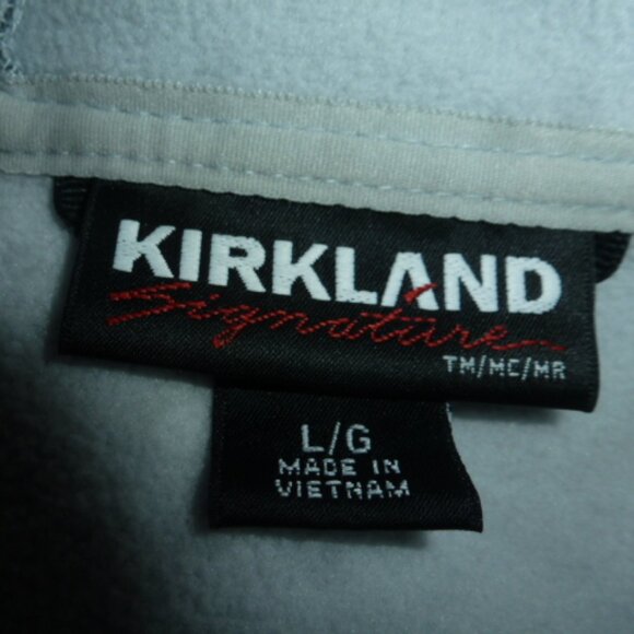 Kirkland Signature Women's Softshell Jacket Size L Gray Fleece Lined Hood - Picture 10 of 12